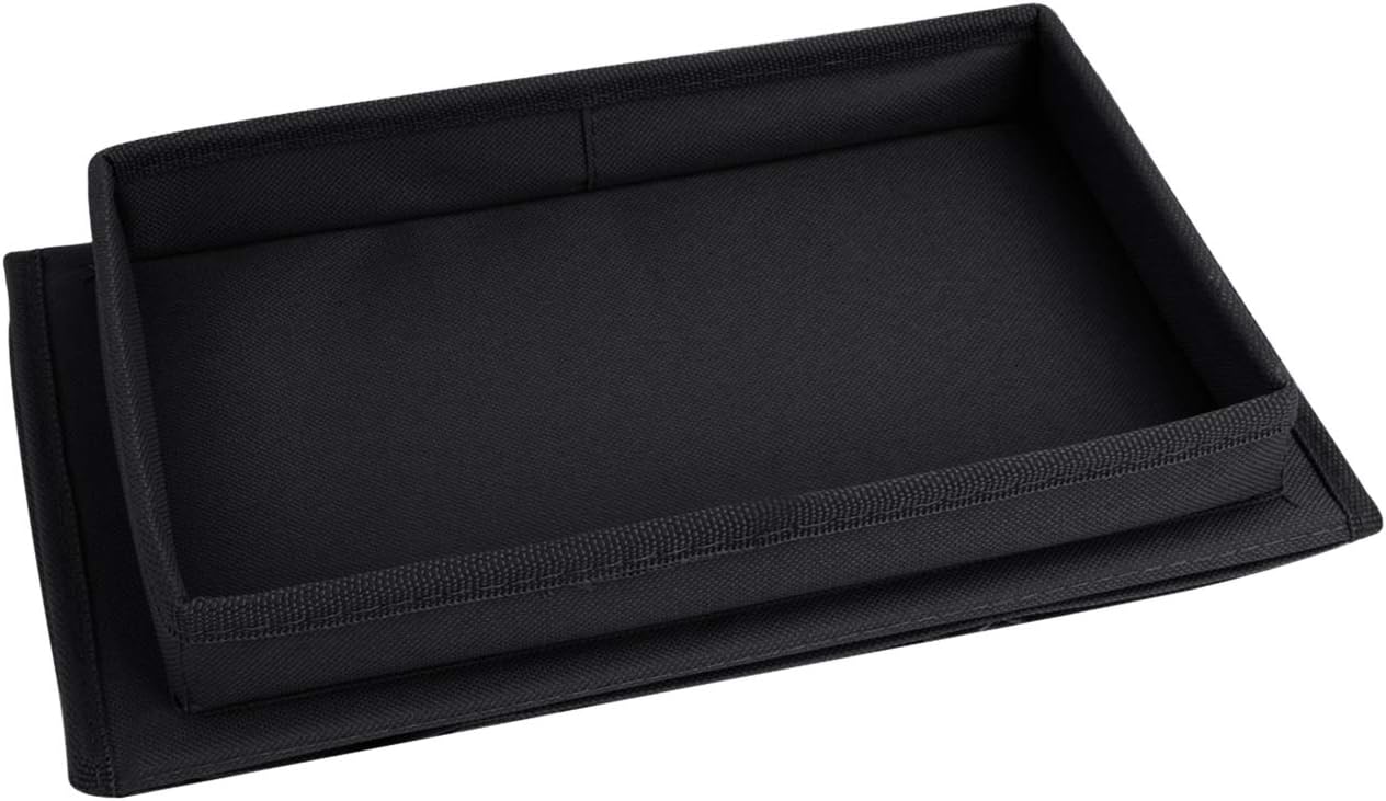 Organizer per bracciolo poltrona divano, antiscivolo per telefono, libri, riviste, telecomando TV, nero - 7