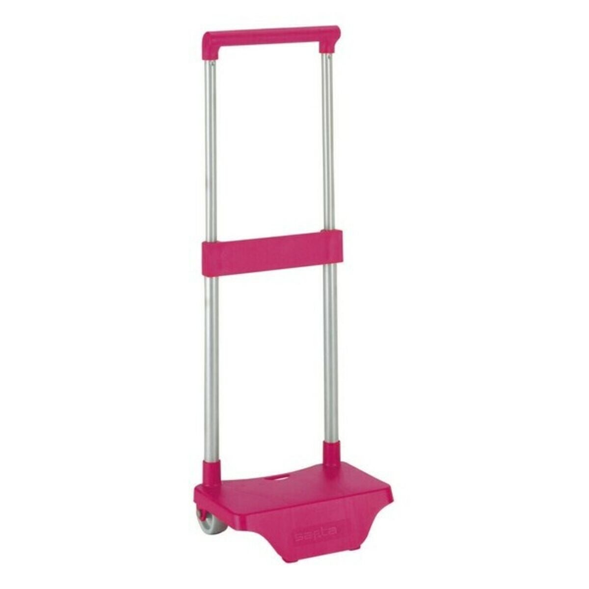 Chariot Sac à Dos Safta Magenta - Pliable Léger Avec Poignée Et Roues Pour École