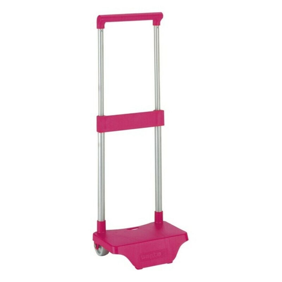 Chariot Sac à Dos Safta Magenta - Pliable Léger Avec Poignée Et Roues Pour École