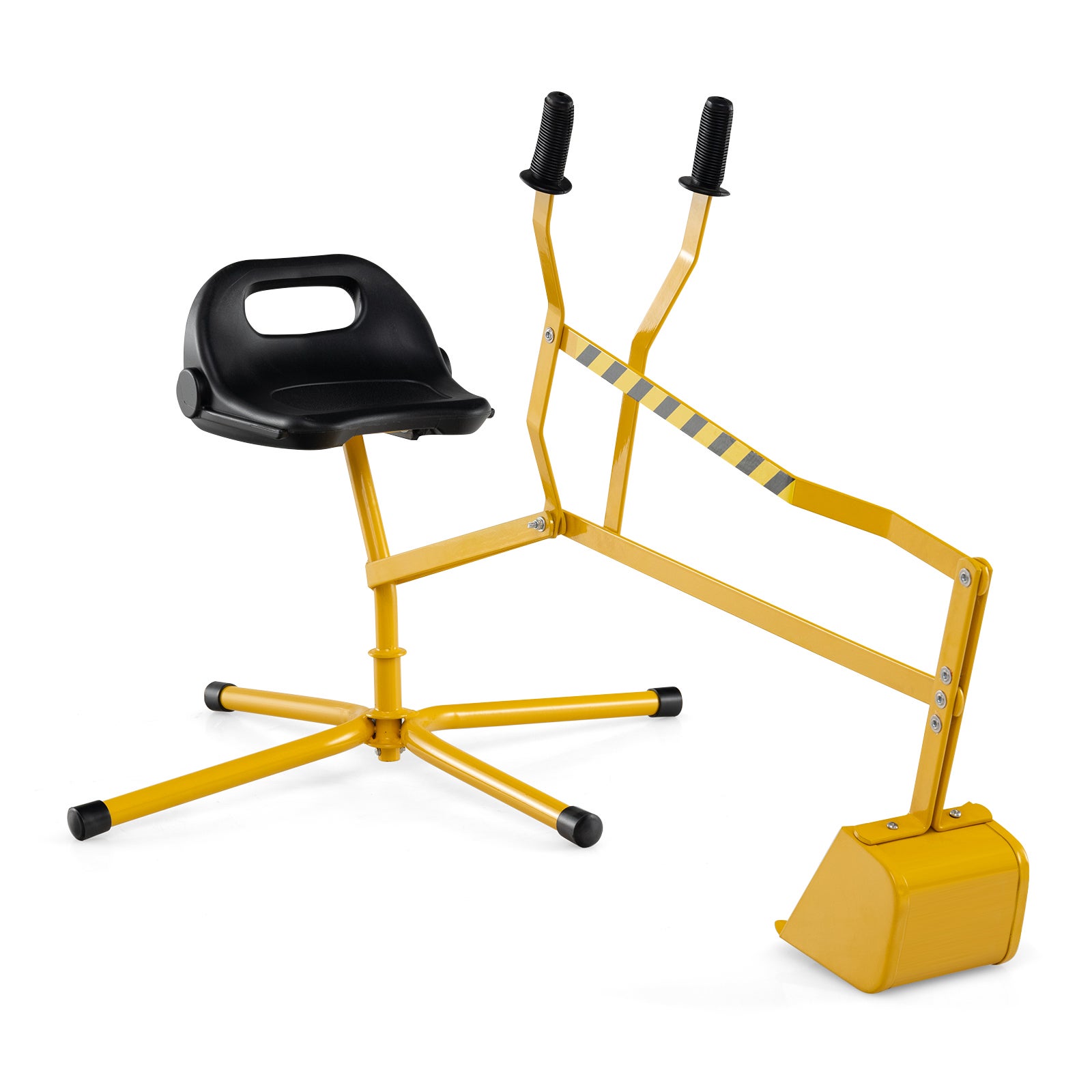 Pelleteuse Jouet Enfant En Métal - Siège Rotatif 360°, Pelle Flexible, Pour Sable, Neige, Capacité 50 Kg