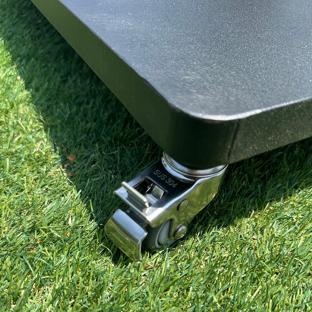 Tempo Style - Pied de parasol en acier de 54 kg avec roulettes - 6