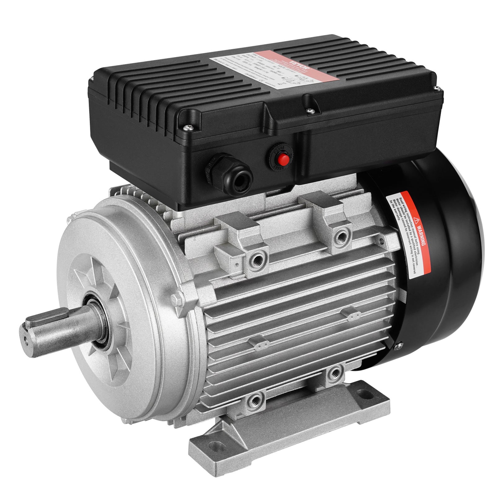 Silnik elektryczny 1,1 kW 2800 obr/min AC 220-240 V 7,1 A 1-fazowy wał wielowypustowy 24 mm VEVOR