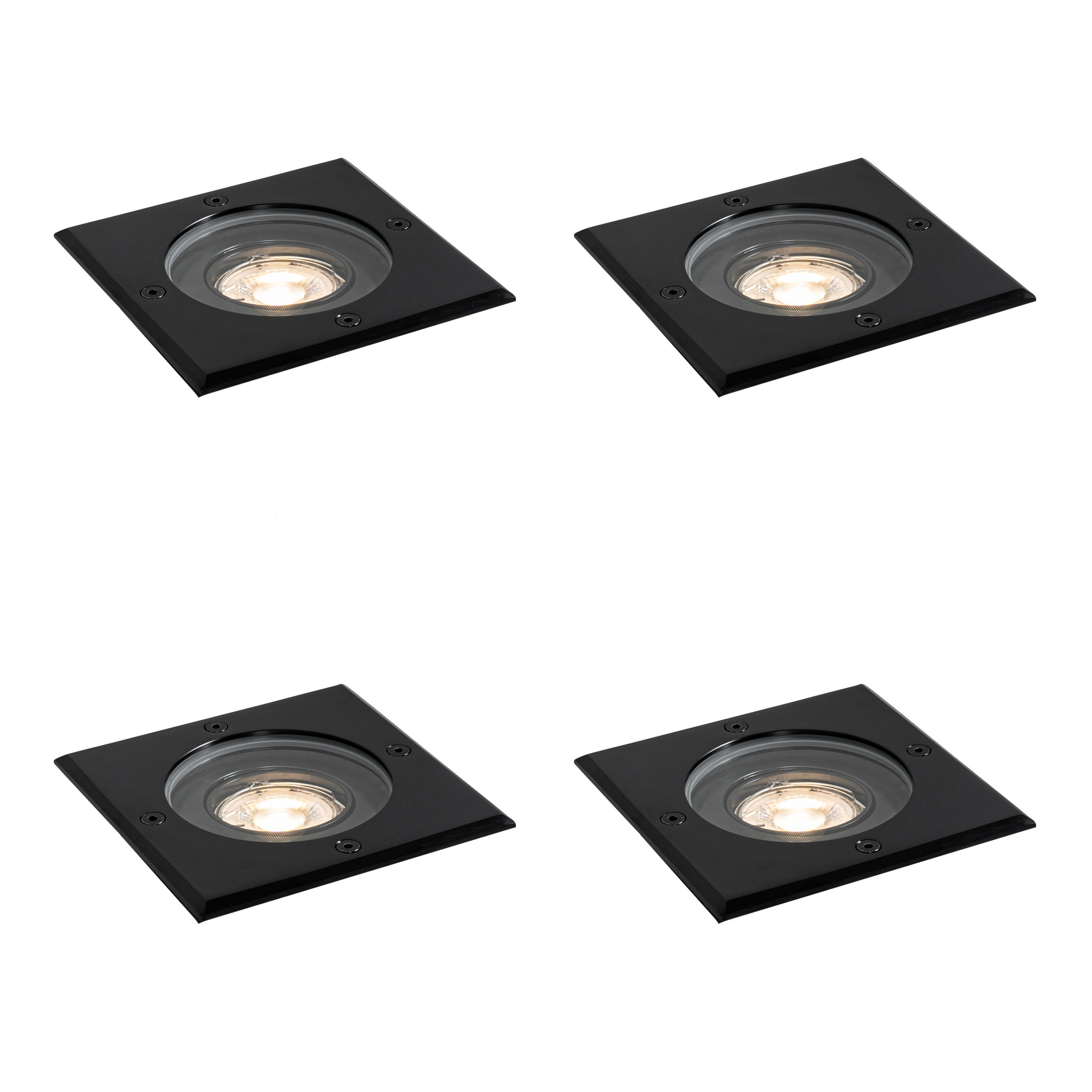 Qazqa nowoczesny reflektor gruntowy wewnętrzny/zewnętrzny do ogród - 107591 - czarny, max. 50w, kompatybilny z żarówką LED