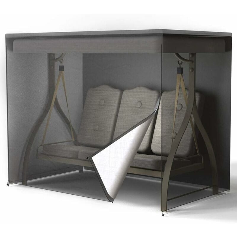 Funda para banco de jardín de plazas impermeable cubierta para hamaca anti polvo lona de protección en oxford x x cm negra unidad