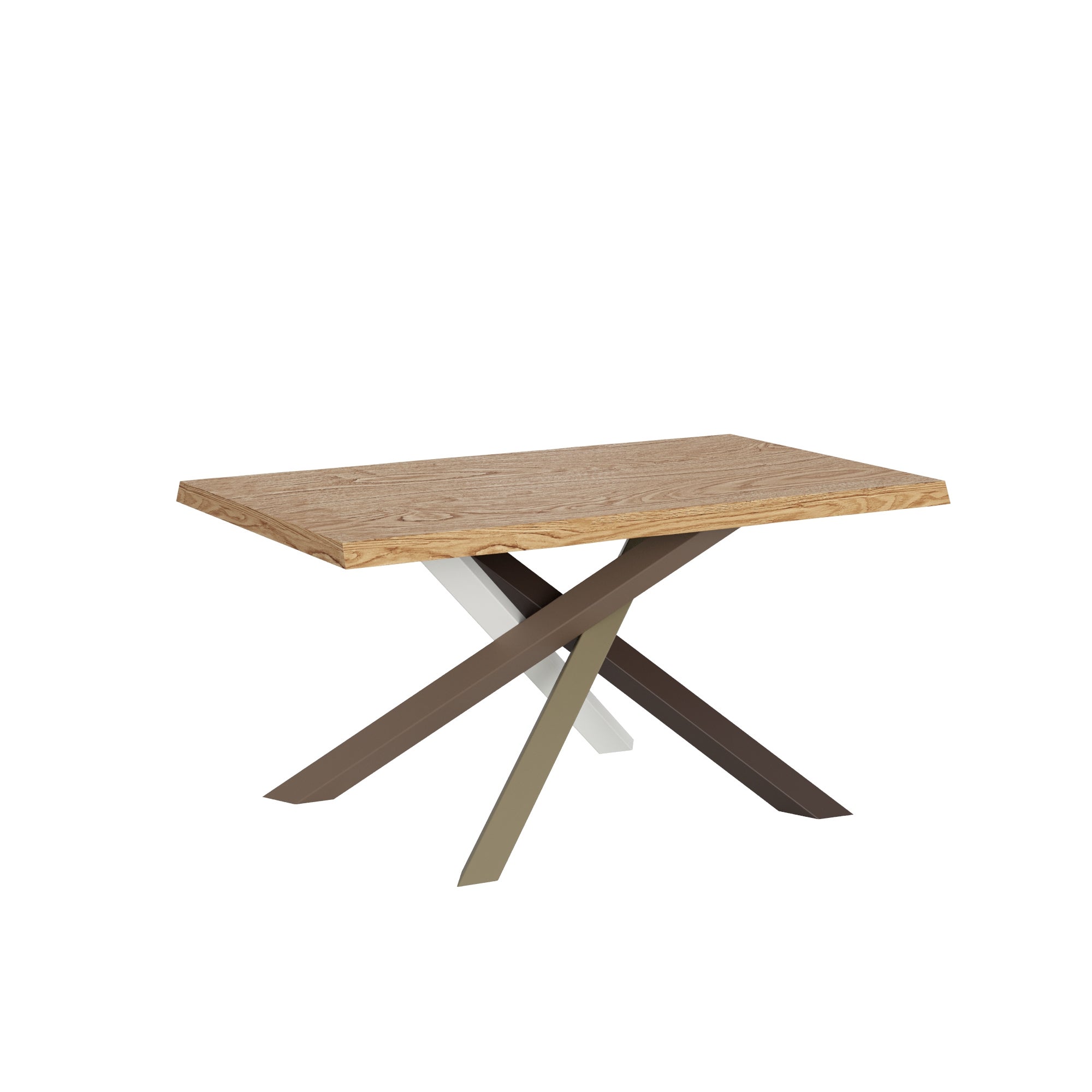 Stół stały 90x160 cm Nogi dębowe Versalux, odkorowane, 4/C