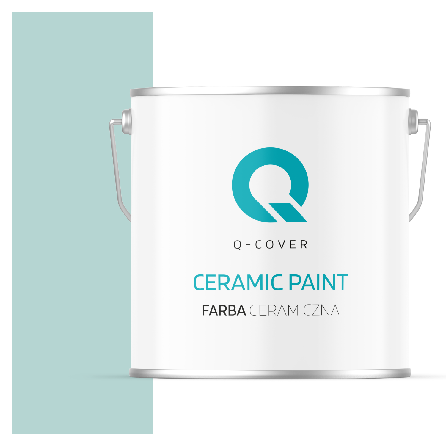 Farba Ceramiczna Do Ścian i Sufitów Q-Cover Miętowy jasny H1561 Głęboki Mat 5L