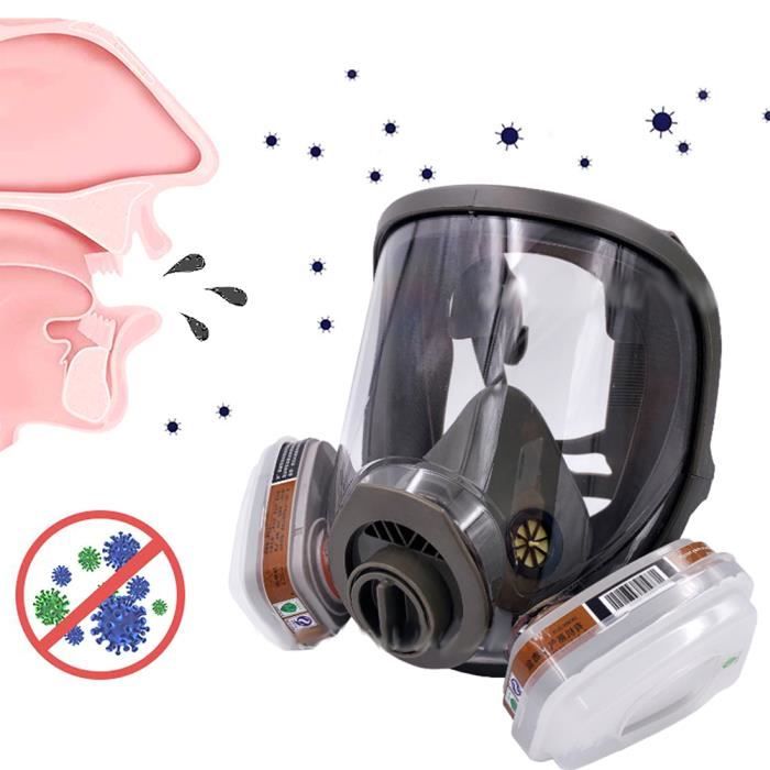 Respirateur de sécurité Respirateur à gaz intégral 6800 anti-poussière Gel de silice bouche-moufle couverture élevée - 3