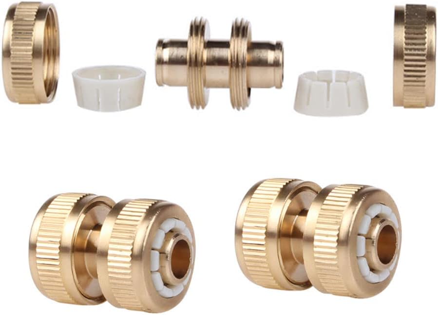 4-częściowy mosiężny łącznik do naprawy węży, szybkozłącze, złączka naprawcza 13 mm (1/2