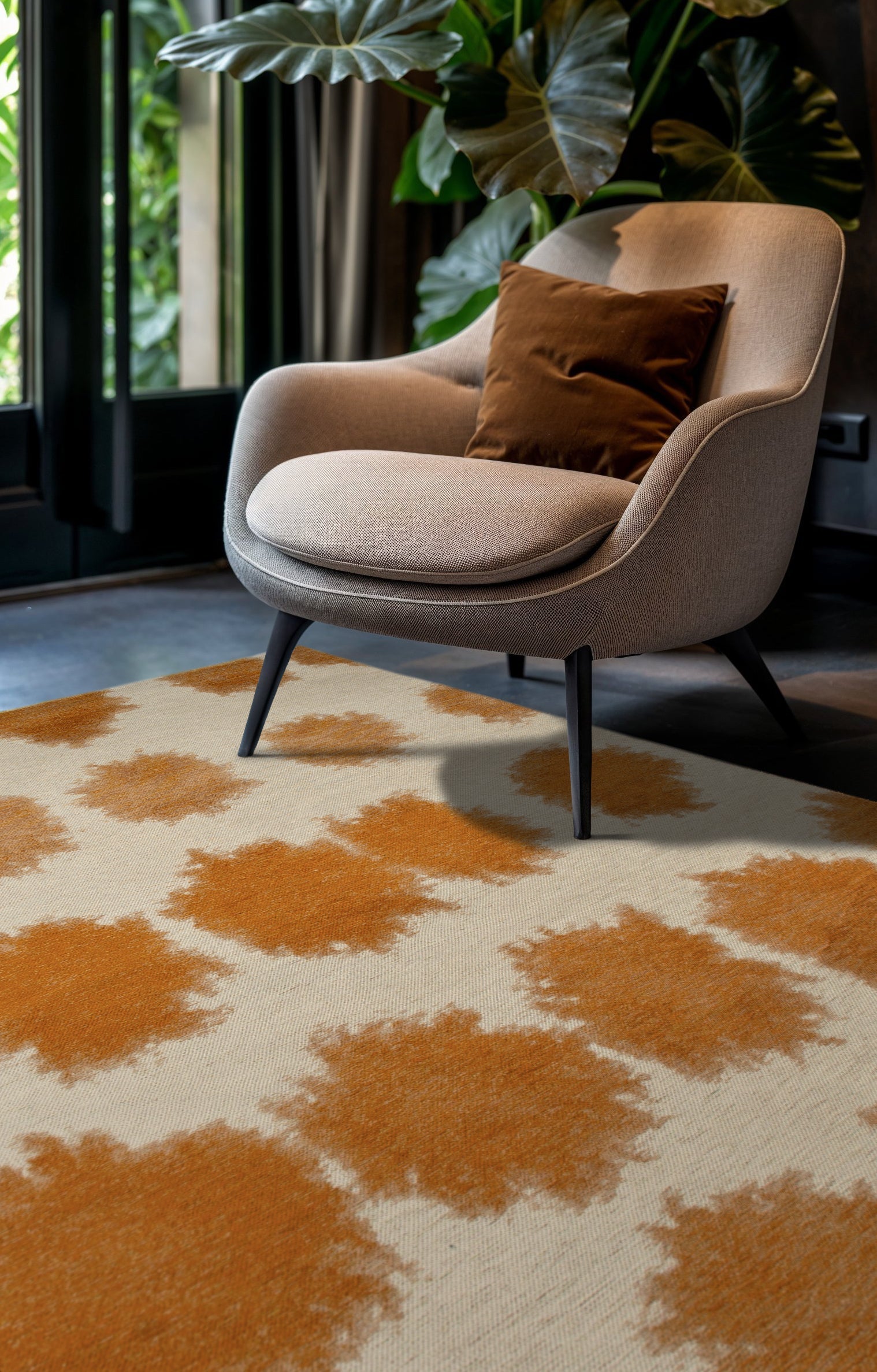 Tapis de salon moderne tissé plat BULLET 80x150 cm - 2