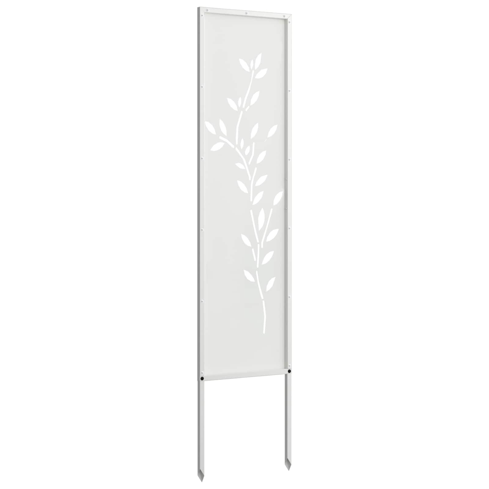 Écran de confidentialité de jardin Floral Blanc 32 x 140 cm vidaXL - 6