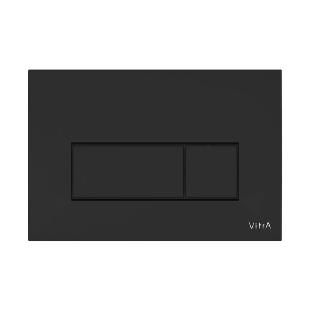 VITRA Plaque de commande WC 3/6L déclenchement mécanique SQUARE Noir mat