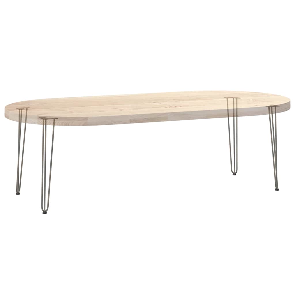 Pernas de mesa em gancho 4 peças aço maciço aço natural 72cm - COMFORTXL - 8