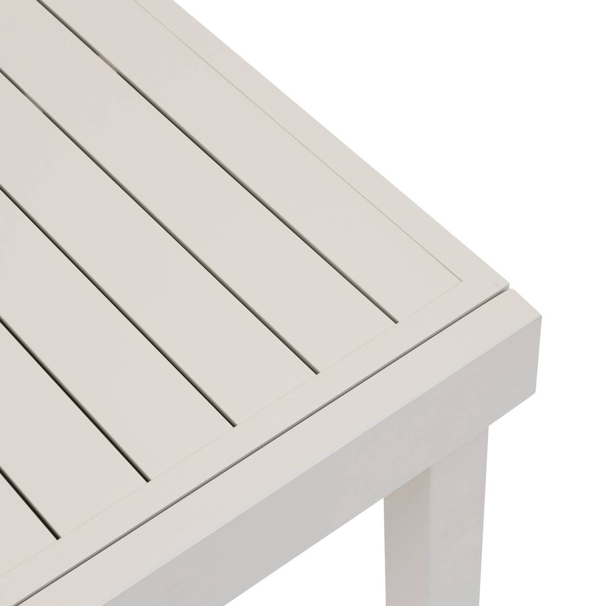 Table de jardin extensible rectangulaire en Aluminium Gris 10 places - 4