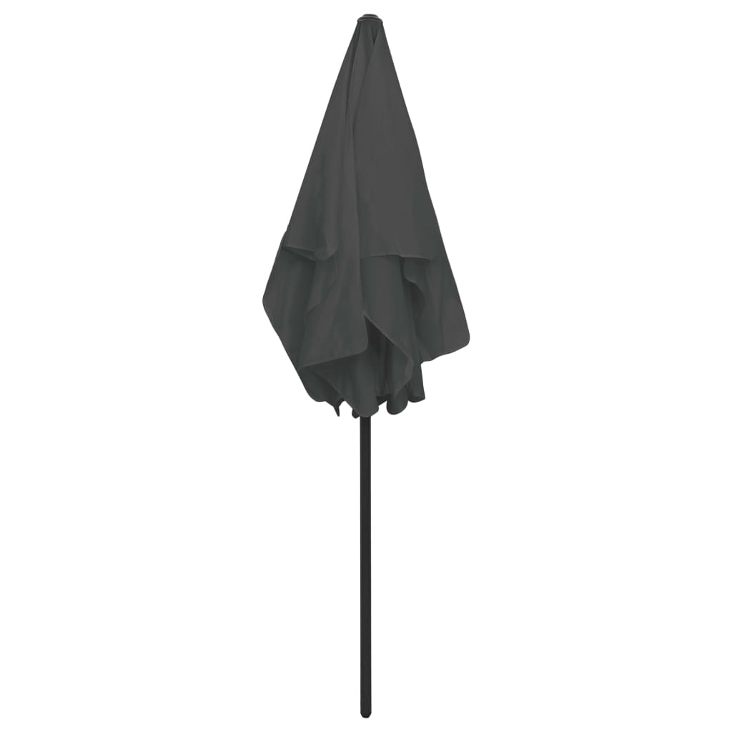 Parasol de plage Anthracite 180x120 - 7