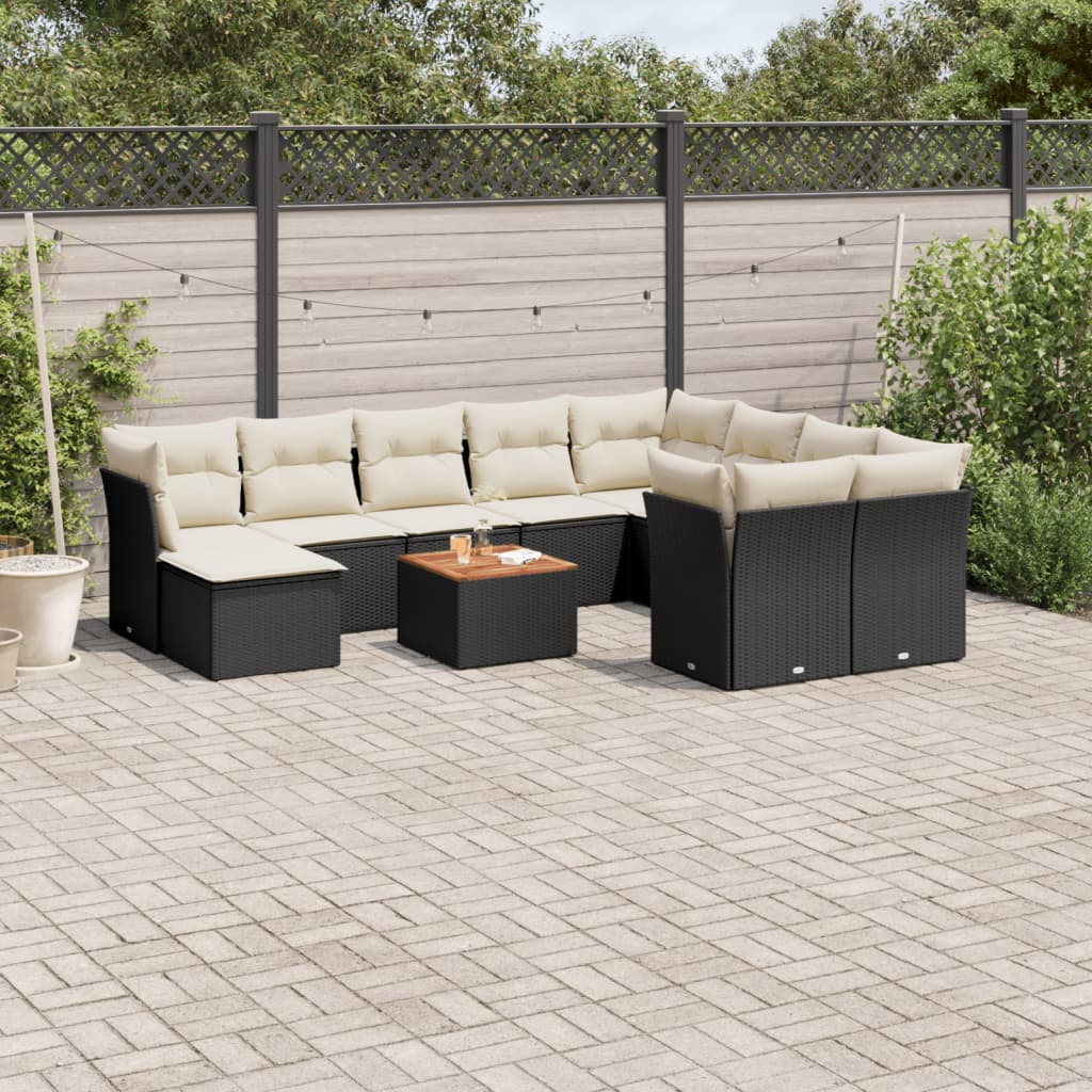 Maison Exclusive Set Divani da Giardino 11 pz con Cuscini in