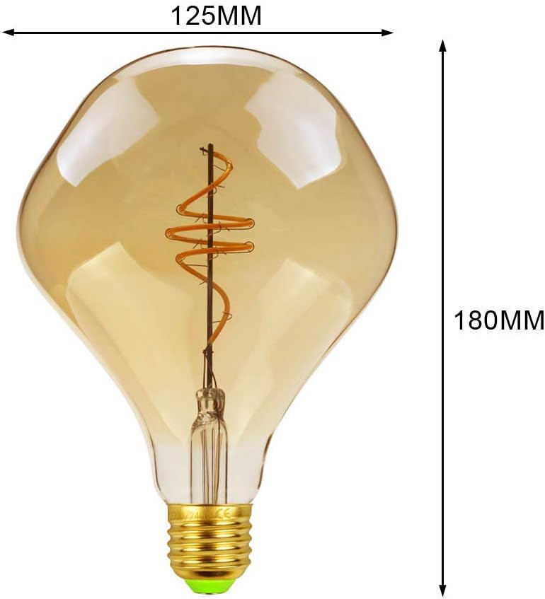 Vintage LED Ampoules 4W Dimmable Forme Irrégulière 220/240V Edison Vis E27 Base Spécialité Ampoule Décorative Antique (ALIEN) - 2
