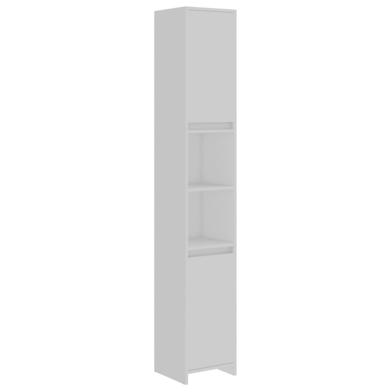 Armoire de salle de bain Blanc 30x30x183,5 cm Bois d ingénierie - 2