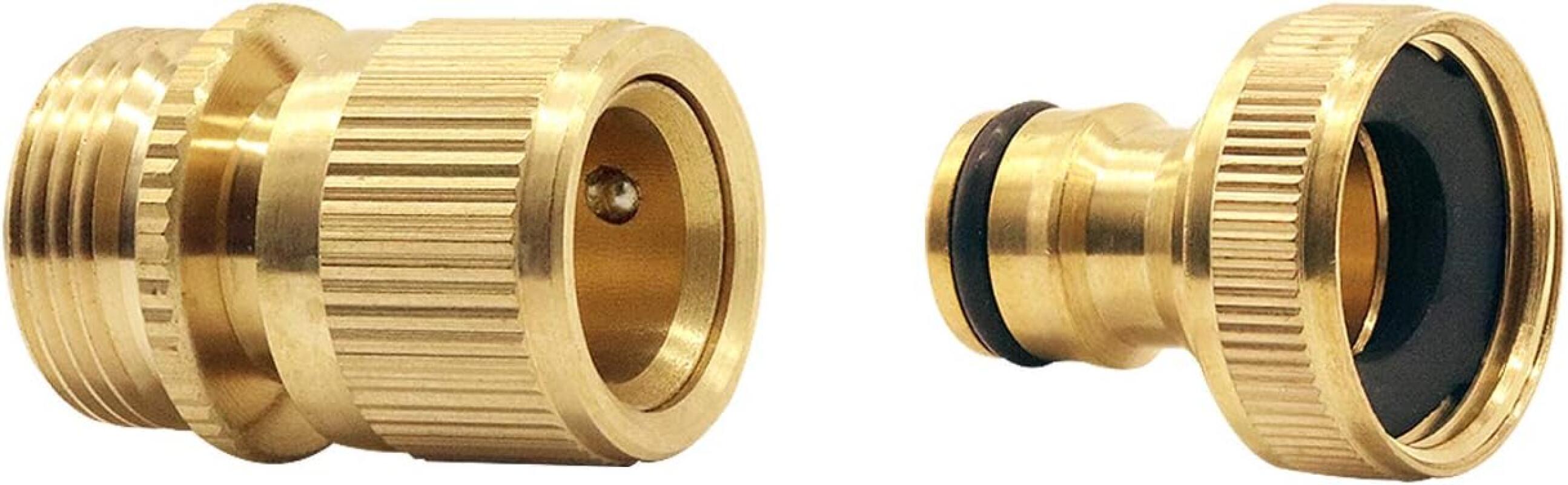 Raccordo Di Giunzione 2 Pezzi MF 3/4X3/4 Ottone Giallo Calotta Mobile