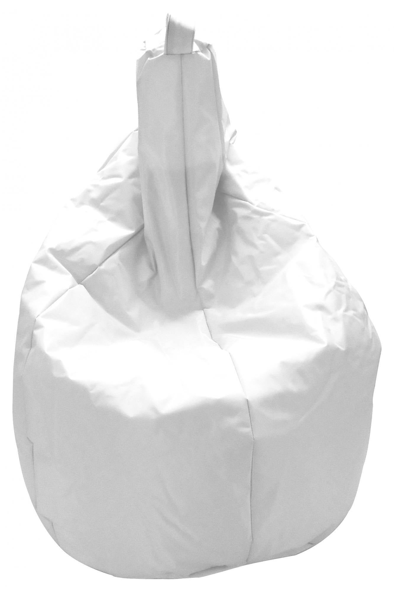 Puf acchille, sillón multiusos, puf, puf reposapiés, made in italy, 80x80 h120 cm, blanco