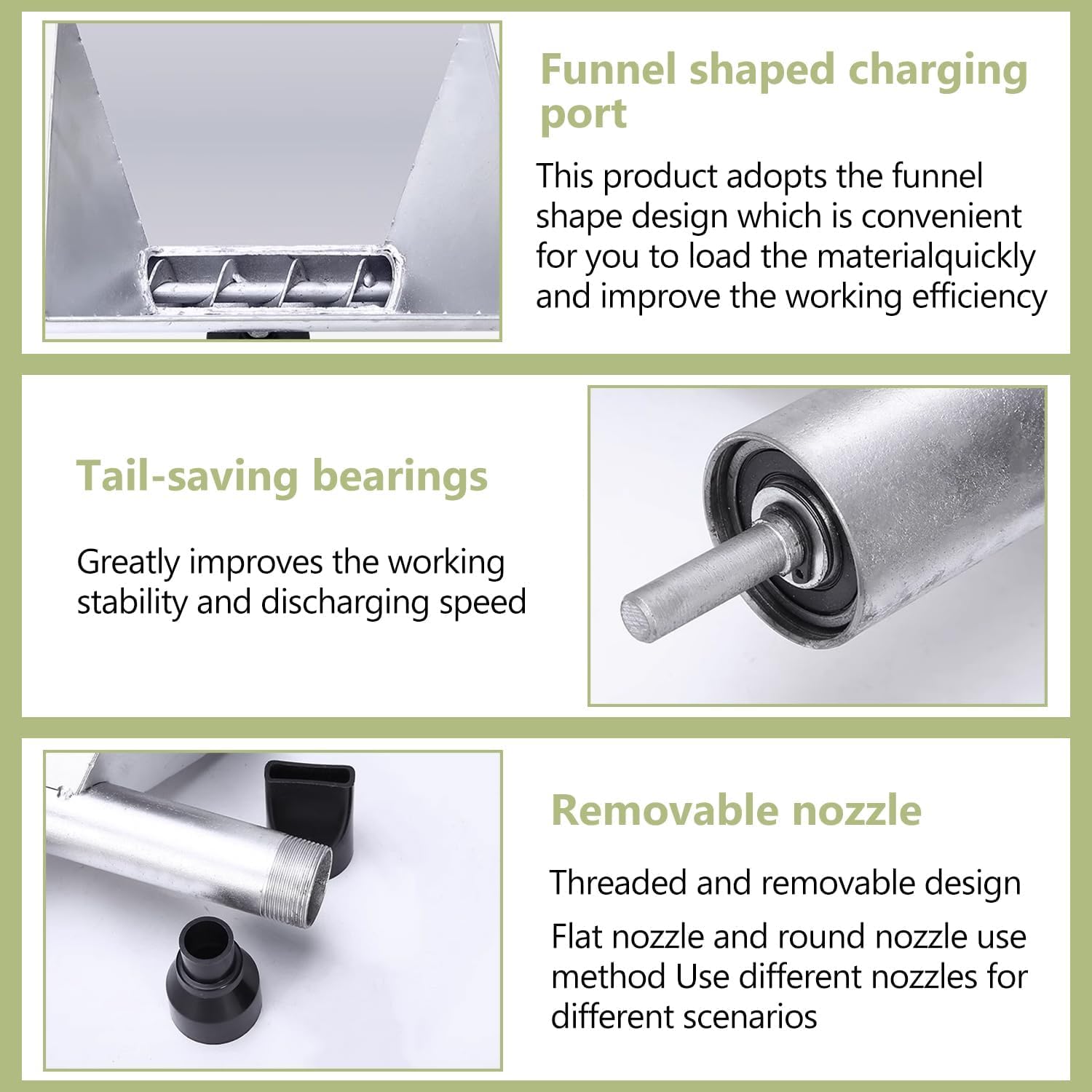 Machine éLectrique à Jointoyeuse, Machine éLectrique En Acier Allié a Projeter Enduit Avec 4 Buses, Pistolets à Calfeutrer Portables, pour Portes - 3