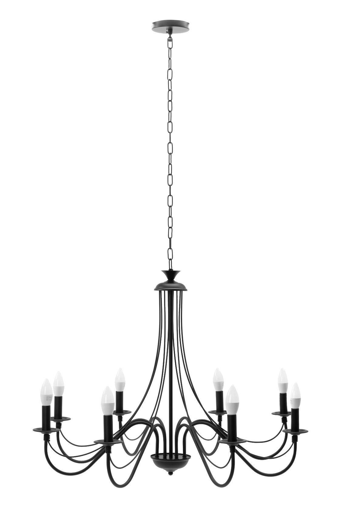 Lampa Sufitowa Wisząca Toolight App648-8Cp Czarny