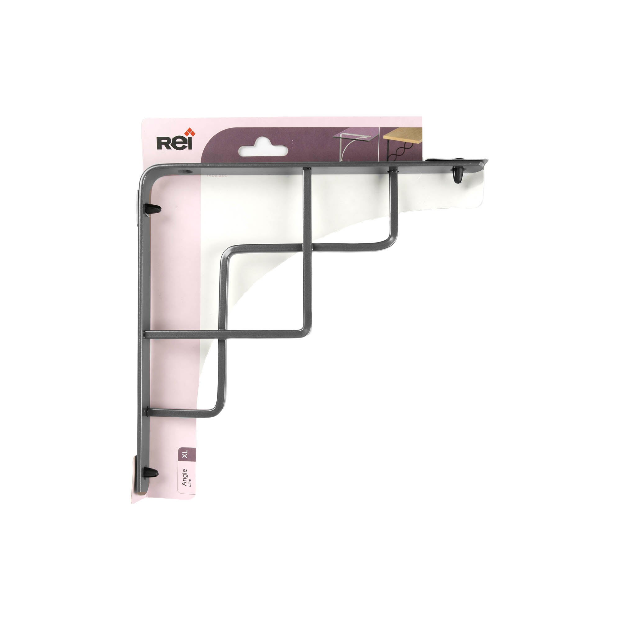 REI | Suporte de Parede para Prateleira 1468 | 200 mm | 20x200x200 mm | Aço Cromado Fosco | 25 kg - 4