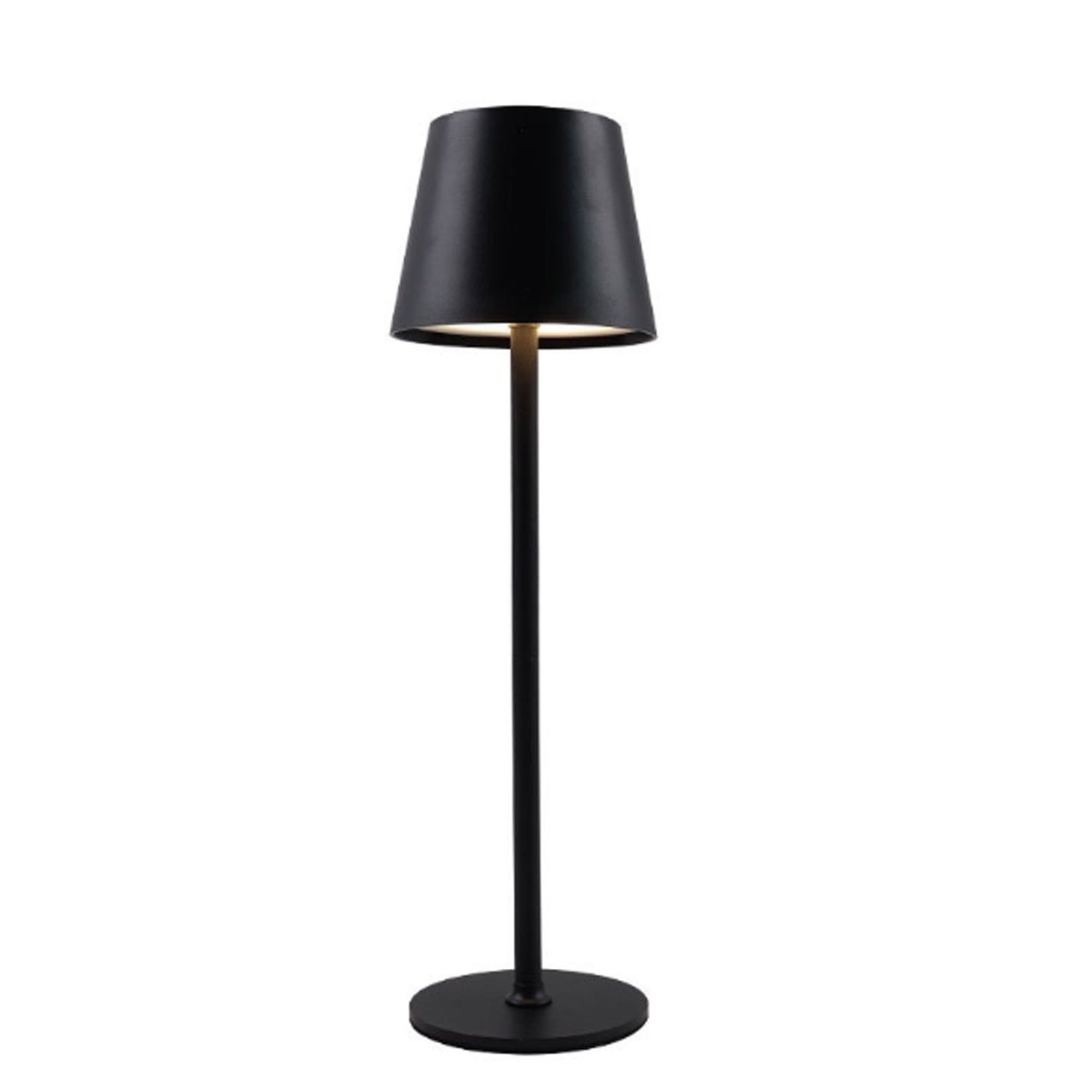 YNDD Lampe Bureau LED Sans Fil Enfant Multifonction - Double Tête, Horloge Calendrier Température, Porte-Stylo & Support Téléphone, Lumière Dimmable 3 Couleurs