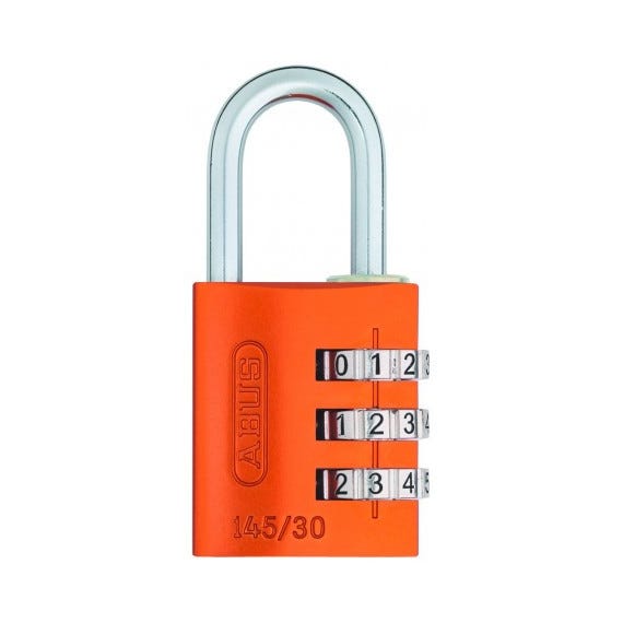 Cadenas à code ABUS 145/30 Couleur - Orange | Bricoman
