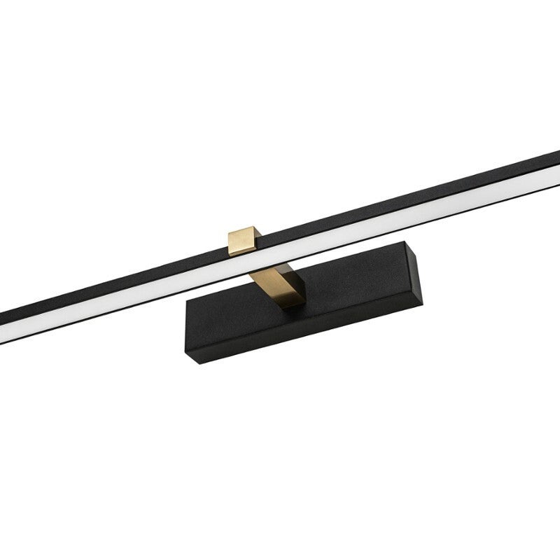 Kinkiet ścienny Venus czarno-złoty-biały LED 12W 4200K 840lm nad lustro wym: 5 x 60 x 13 cm metal IP44 IdeaLED