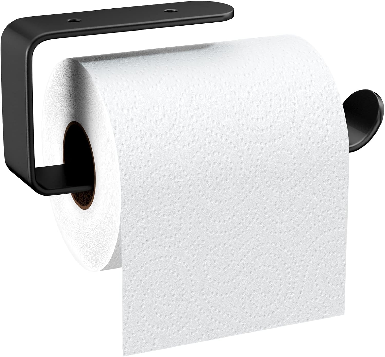 Uchwyt na papier toaletowy ze stopu aluminium matowy, ścienny uchwyt na papier toaletowy wiercenie za pomocą stałych śrub, stabilny dozownik