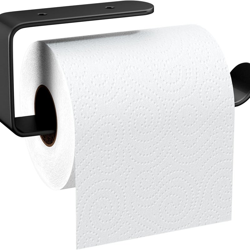 Uchwyt na papier toaletowy ze stopu aluminium matowy, ścienny uchwyt na papier toaletowy wiercenie za pomocą stałych śrub, stabilny dozownik