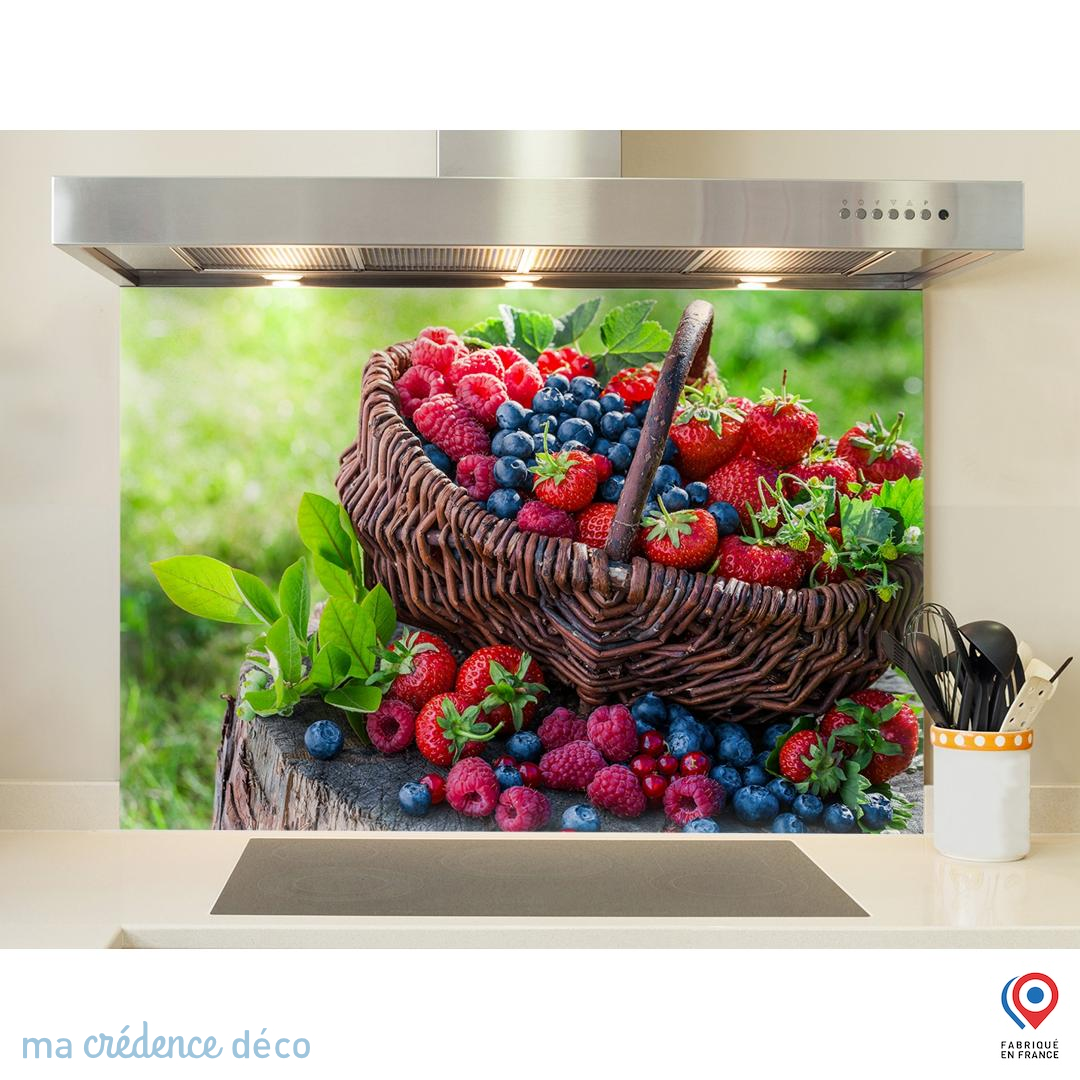 Crédence Cuisine En Verre Trempé ARTHUB® 60x100cm - Design Épices - Résistante Chaleur - Facile à Nettoyer