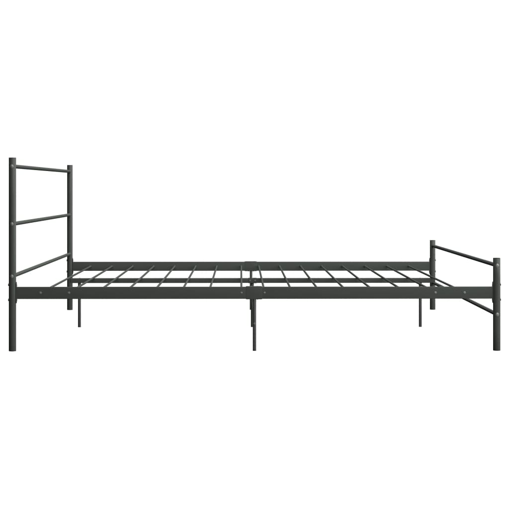 Maison Exclusive - Estrutura de cama 180x200 cm metal cinzento - 4