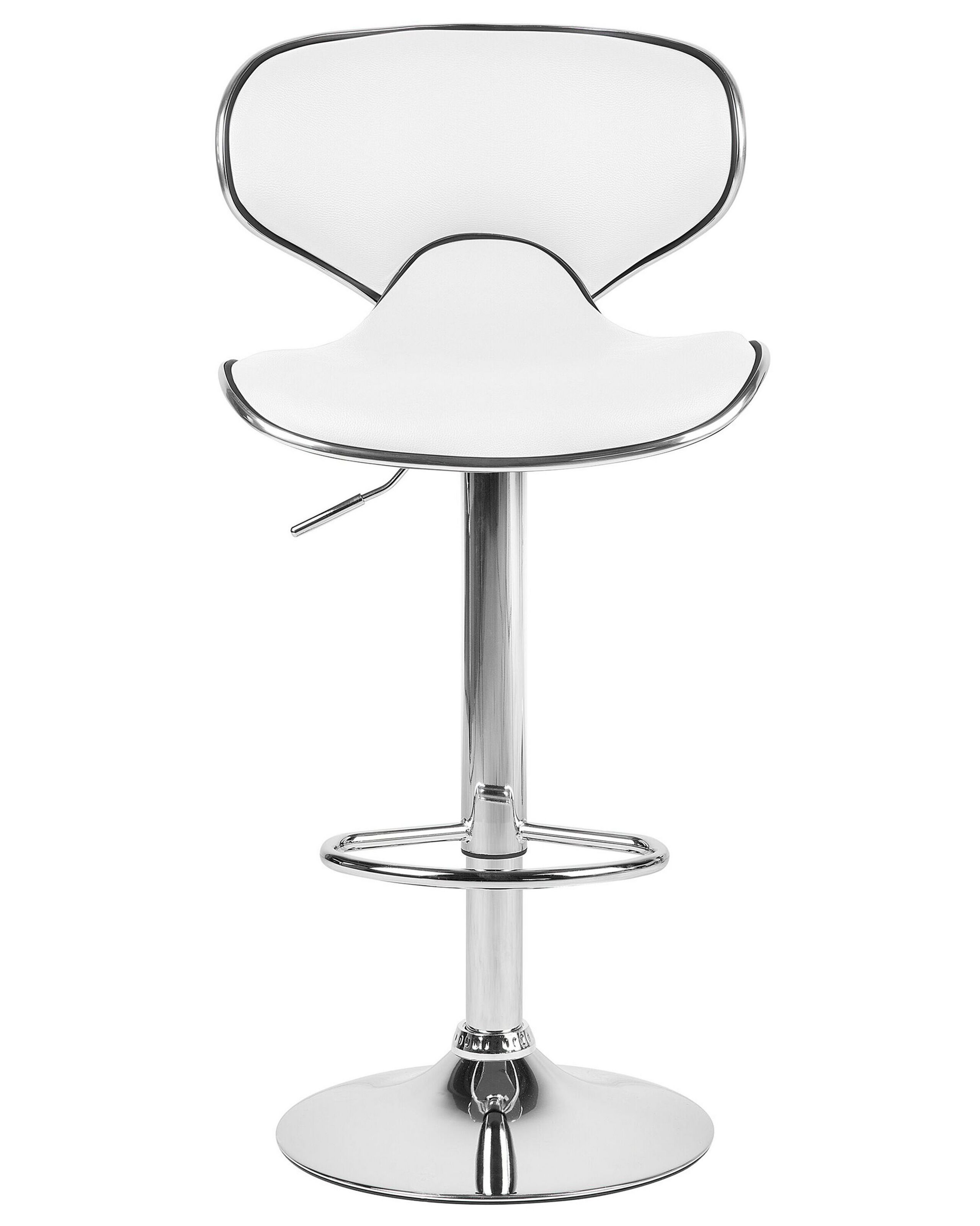 Set di 2 sedie alte CONWAY Pelle sintetica Bianco - 5