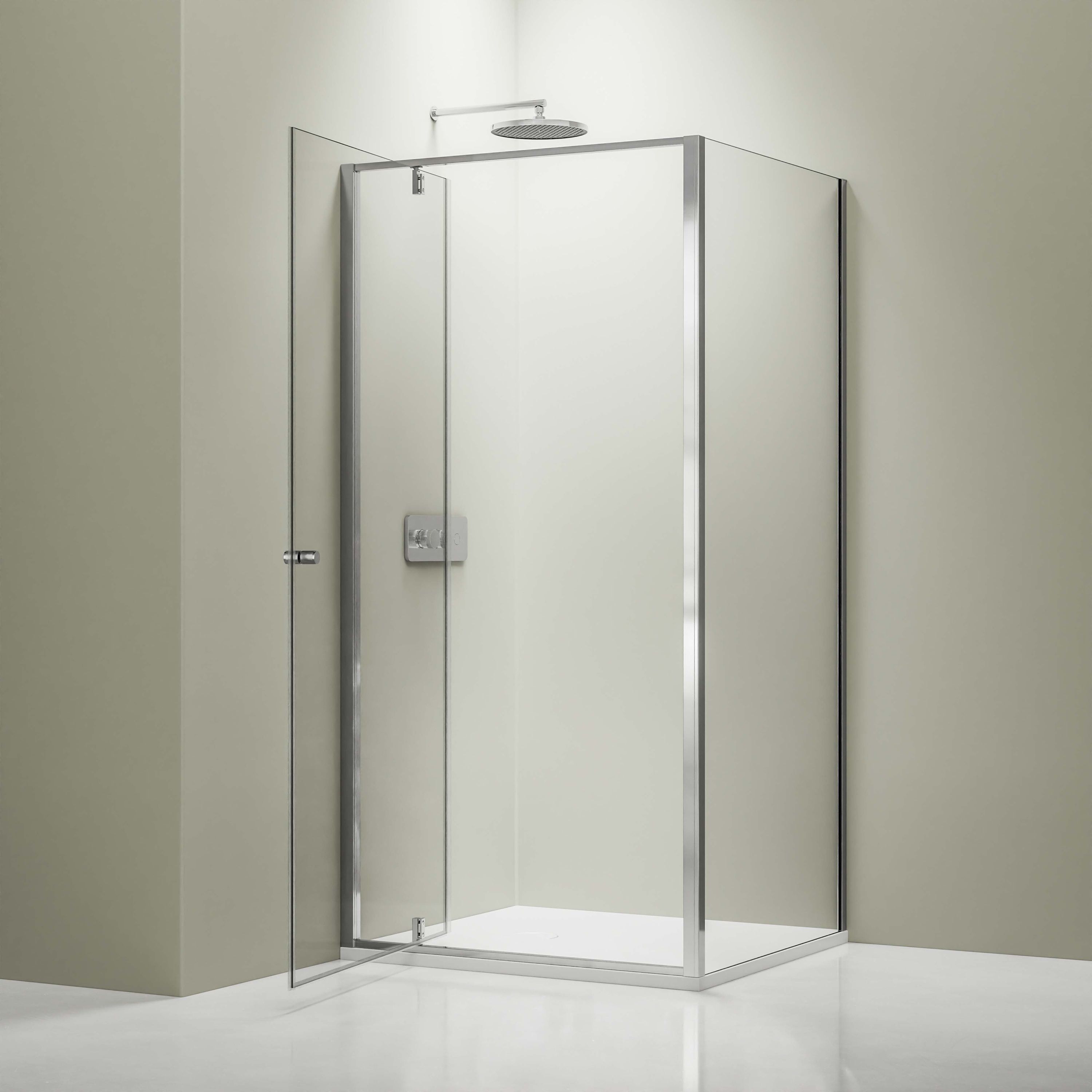 Bernstein Kabina prysznicowa narożna NT604 FLEX chrom szkło 6mm - 100x90cm - 2