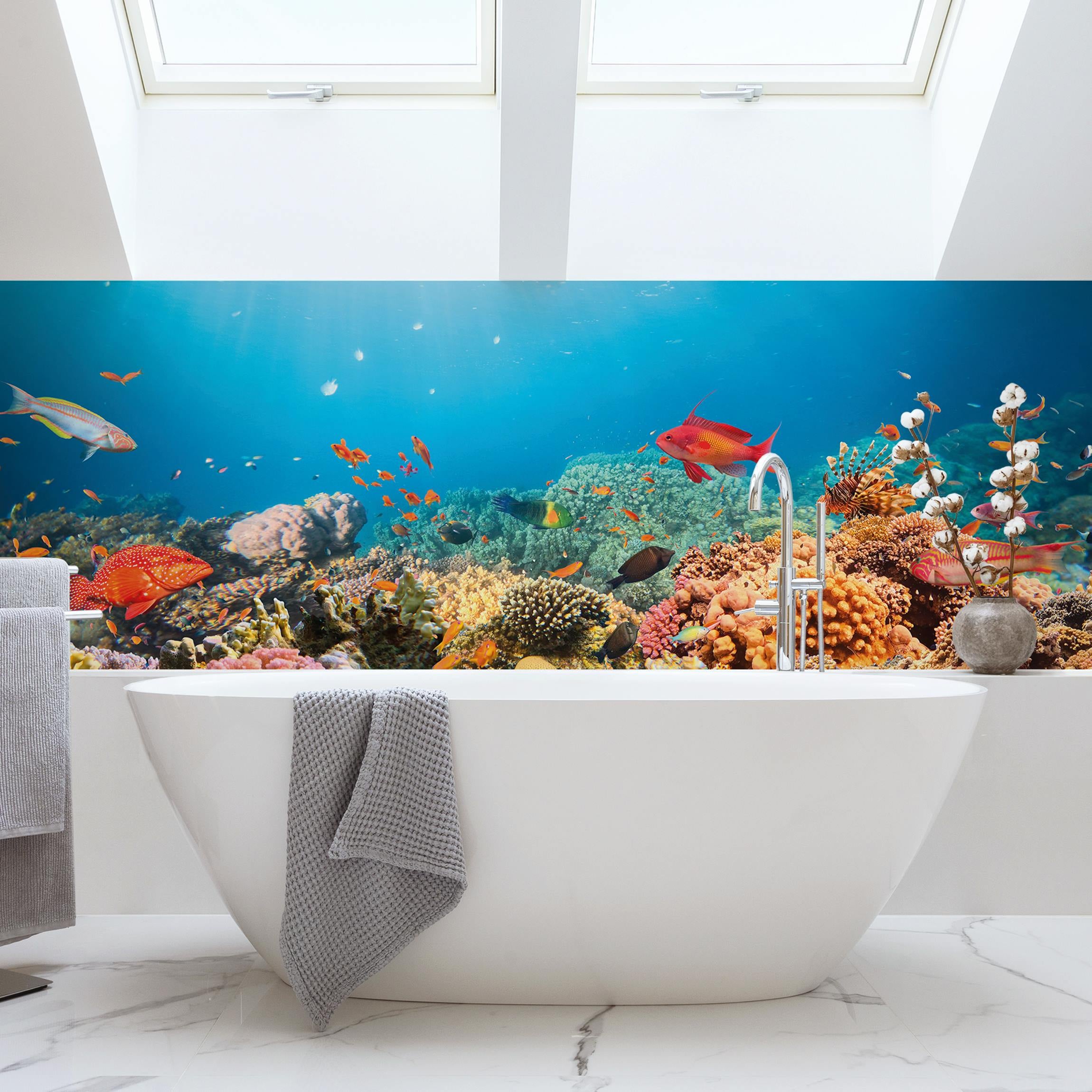 Plaque Murale Métal Salle De Bain – 45x12 Cm – Antic Line – 16026 – Décoration