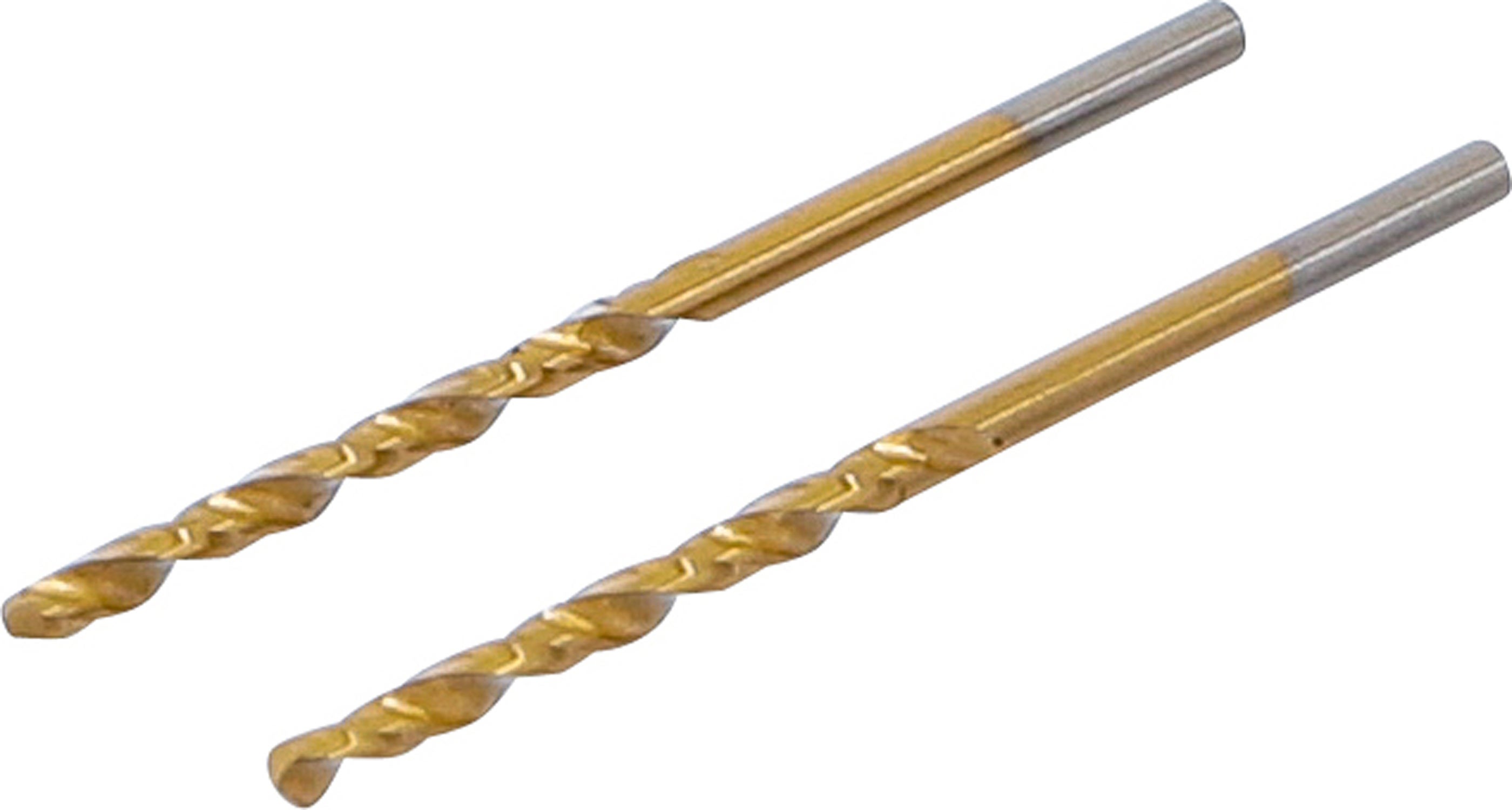 Wiertło spiralne BGS HSS-G tytanowo-azotowane 2,5 mm 2 szt. - 2040-2.5