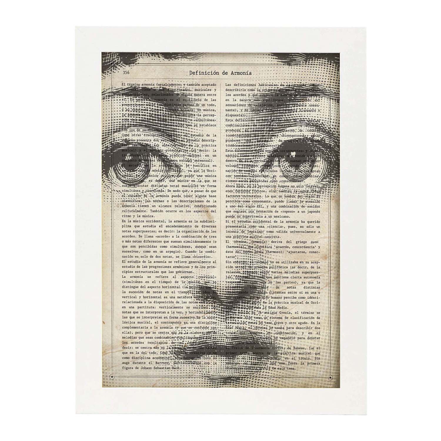 Placca Decorativa Da Parete Lina Cavalieri – Ceramica Con Staffa E Gancio, Formato A4 20 Cm