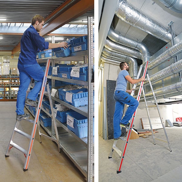 Escabeau roulant de 5 marches - Hauteur de travail maximale de 3.15m - 8026/05-4P - 4