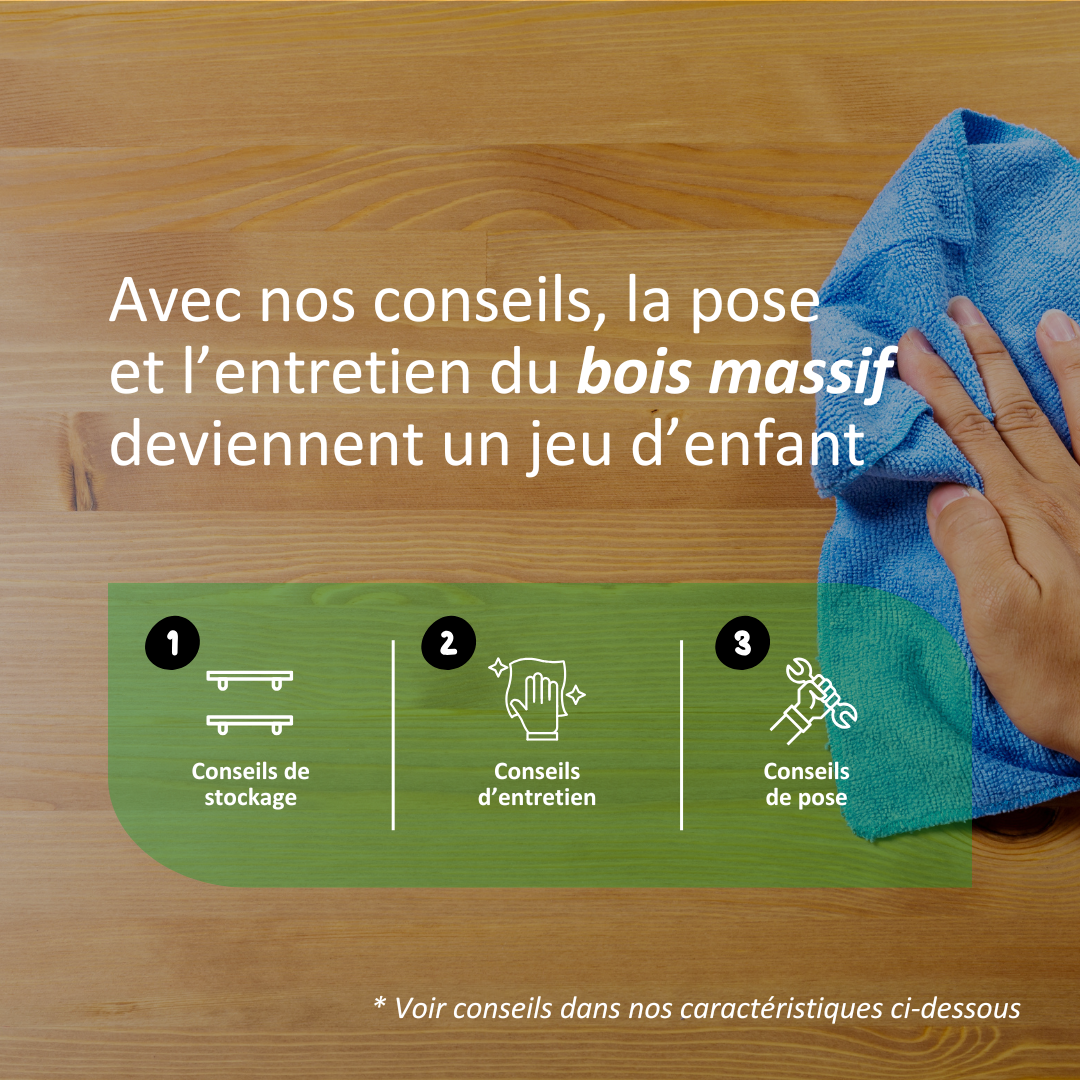 Tablette Pin Rustique bois massif, L.120 x l.30 cm, Ep.22 mm - 8