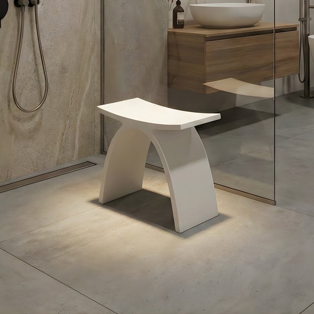 Tabouret de douche en Solid Surface Cuneo