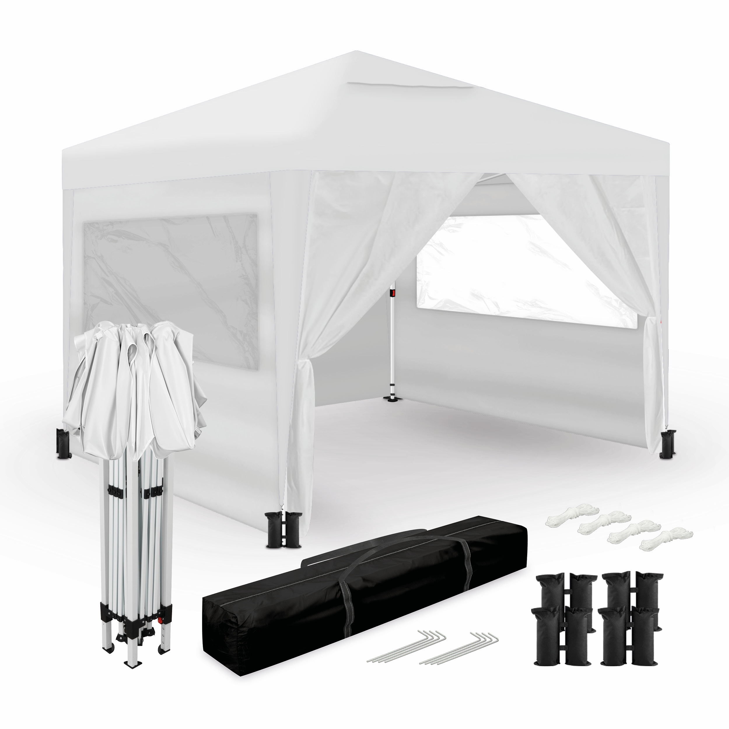 cover di ricambio per gazebo da esterno eurogarden miami in poliestere ecrù 3x3 m
