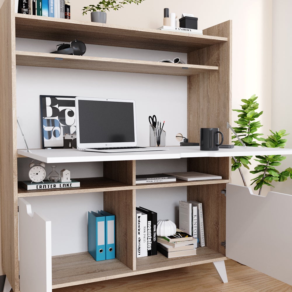 Vicco Secrétaire bureau Berdi, Sonoma, 110x45cm - 5