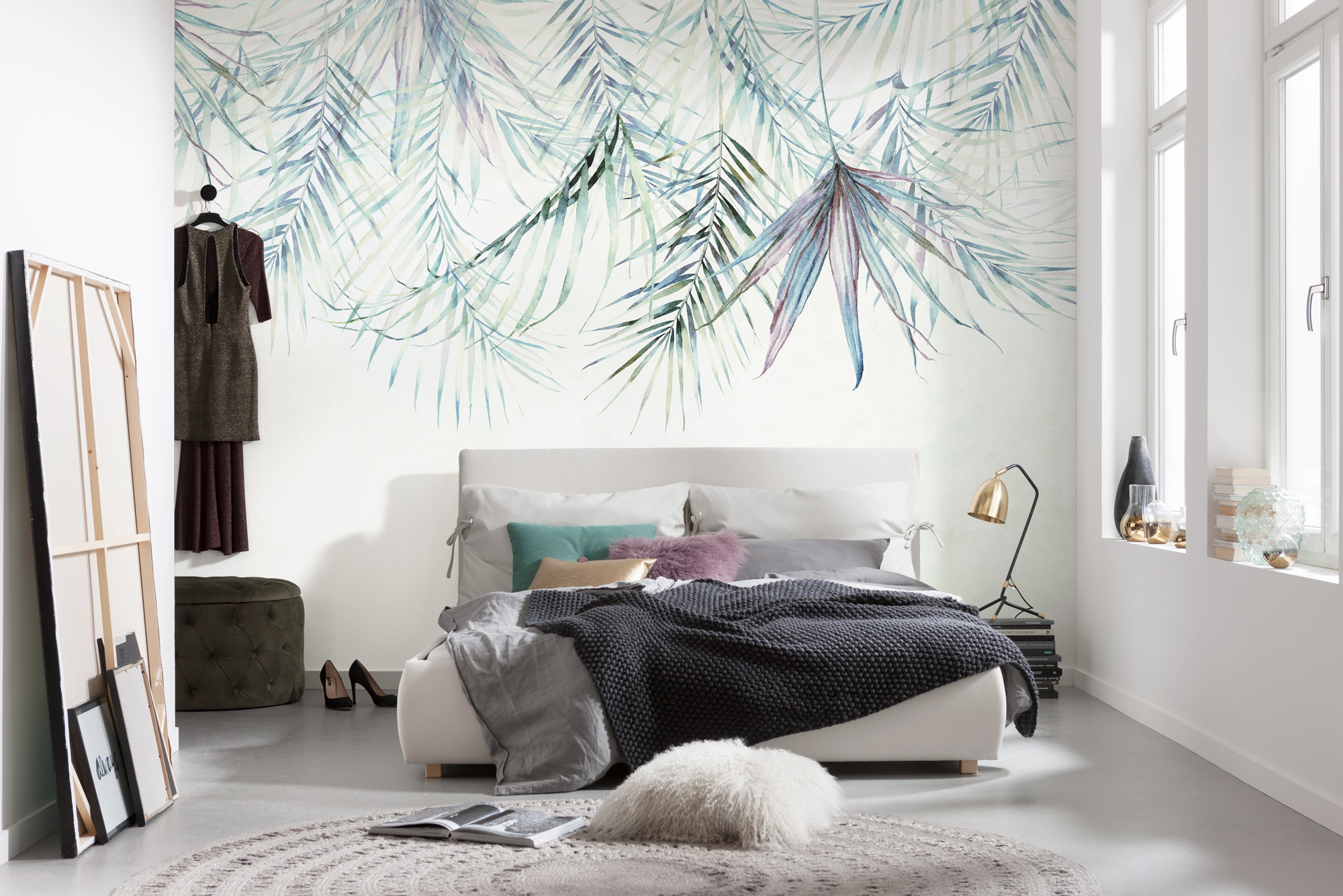 Papel pintado no tejido panorámico de komar - palm spring - talla: 350 x 250 cm