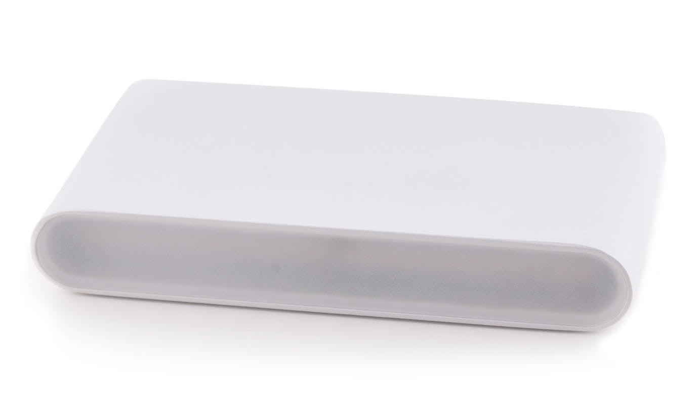 Kinkiet ścienny Zone biały LED 8W 3000K 626lm styl nowoczesny wym: 9 x 17,5 x 3 cm metal IP44 Maxlight