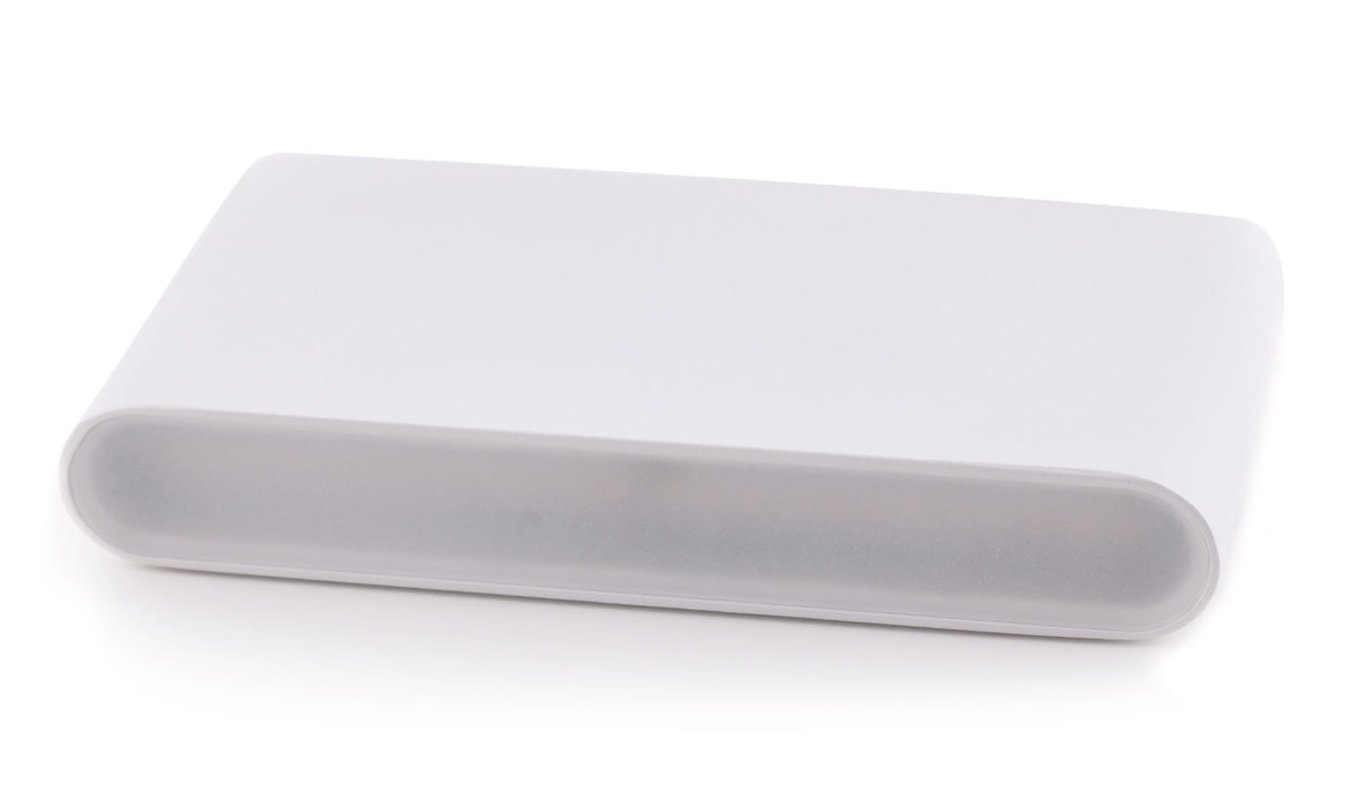 Kinkiet ścienny Zone biały LED 8W 3000K 626lm styl nowoczesny wym: 9 x 17,5 x 3 cm metal IP44 Maxlight