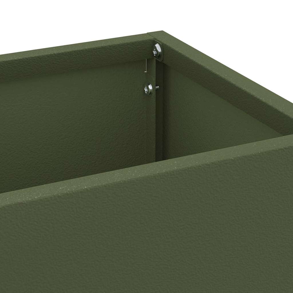 Porte-parapluie olive 15,5 x 15,5 x 49 cm acier - 5