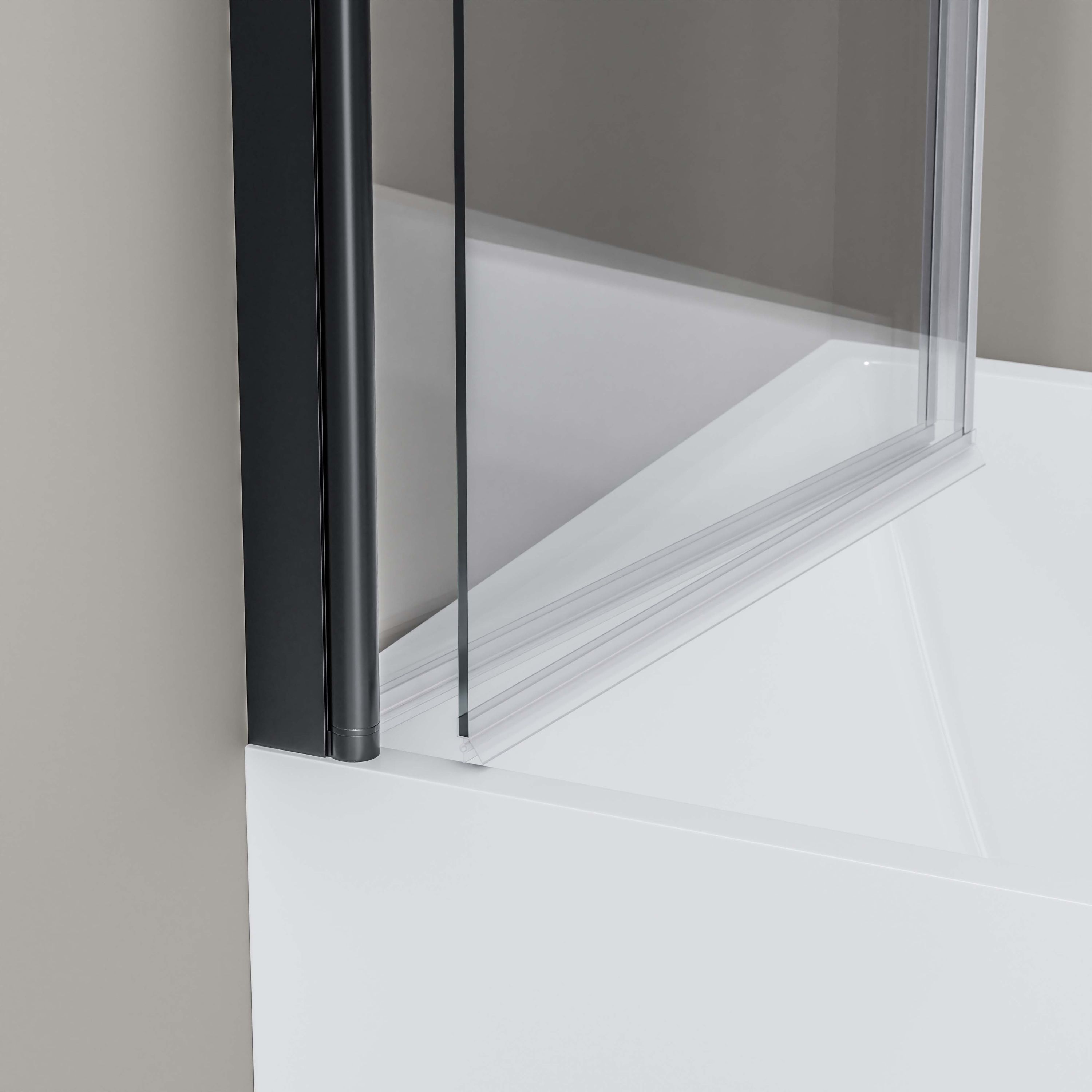 Bernstein Parawan nawannowy NT209 szkło ESG 6mm dwuczęściowy składany 120x140 czarny - 4