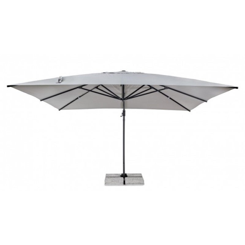 Parapluie à bras en aluminium gris clair Ines 4x4 cm - 7