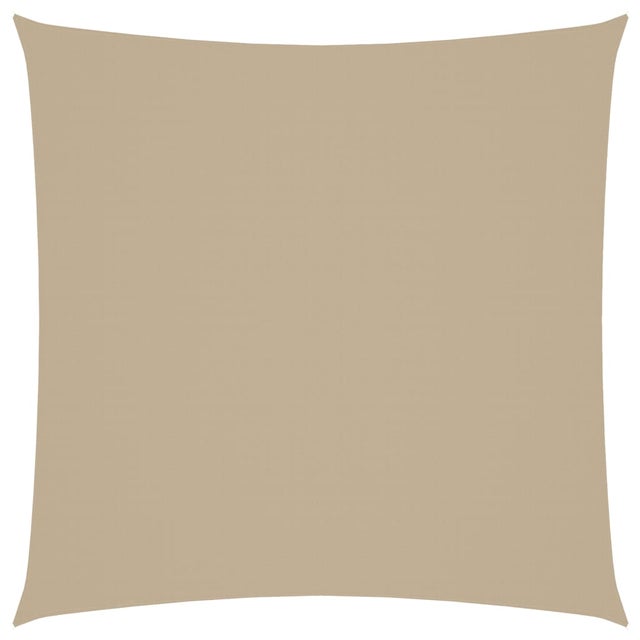 Toldo de Vela de sombra cuadrado tela Oxford beige 4x4 m